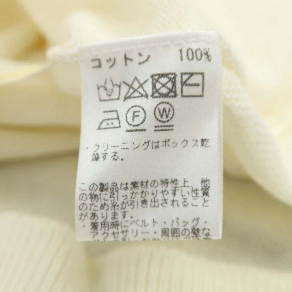 【中古】ビームスエフ BEAMS F ハイゲージ コットン 半袖 ポロニット アイボリー【サイズ48】【 状態ランクA 】【 メンズ 】
