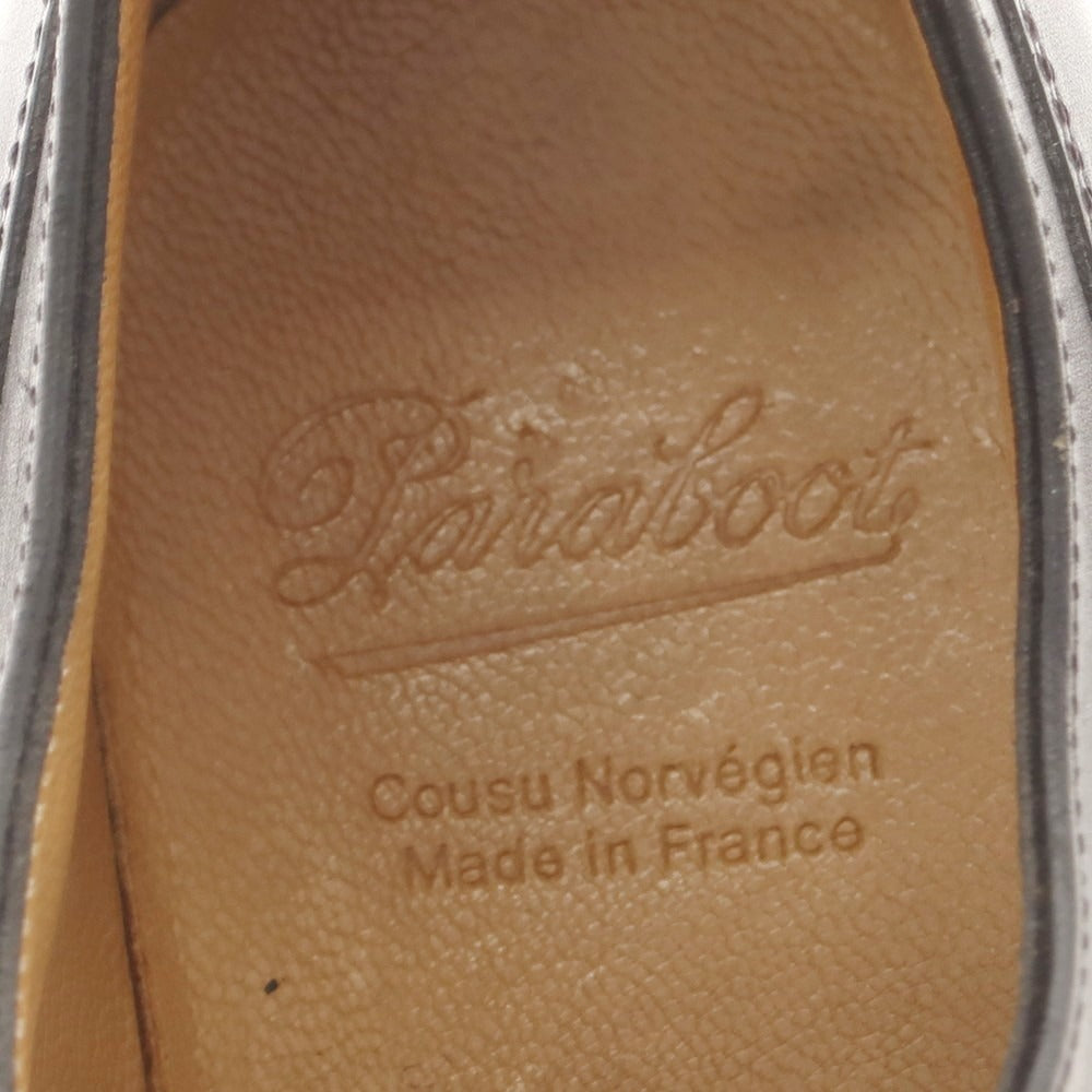 【中古】パラブーツ Paraboot CHAMBORD Uチップ ドレスシューズ ブラック【 6 1/2 F 】【 状態ランクA 】【 メンズ 】