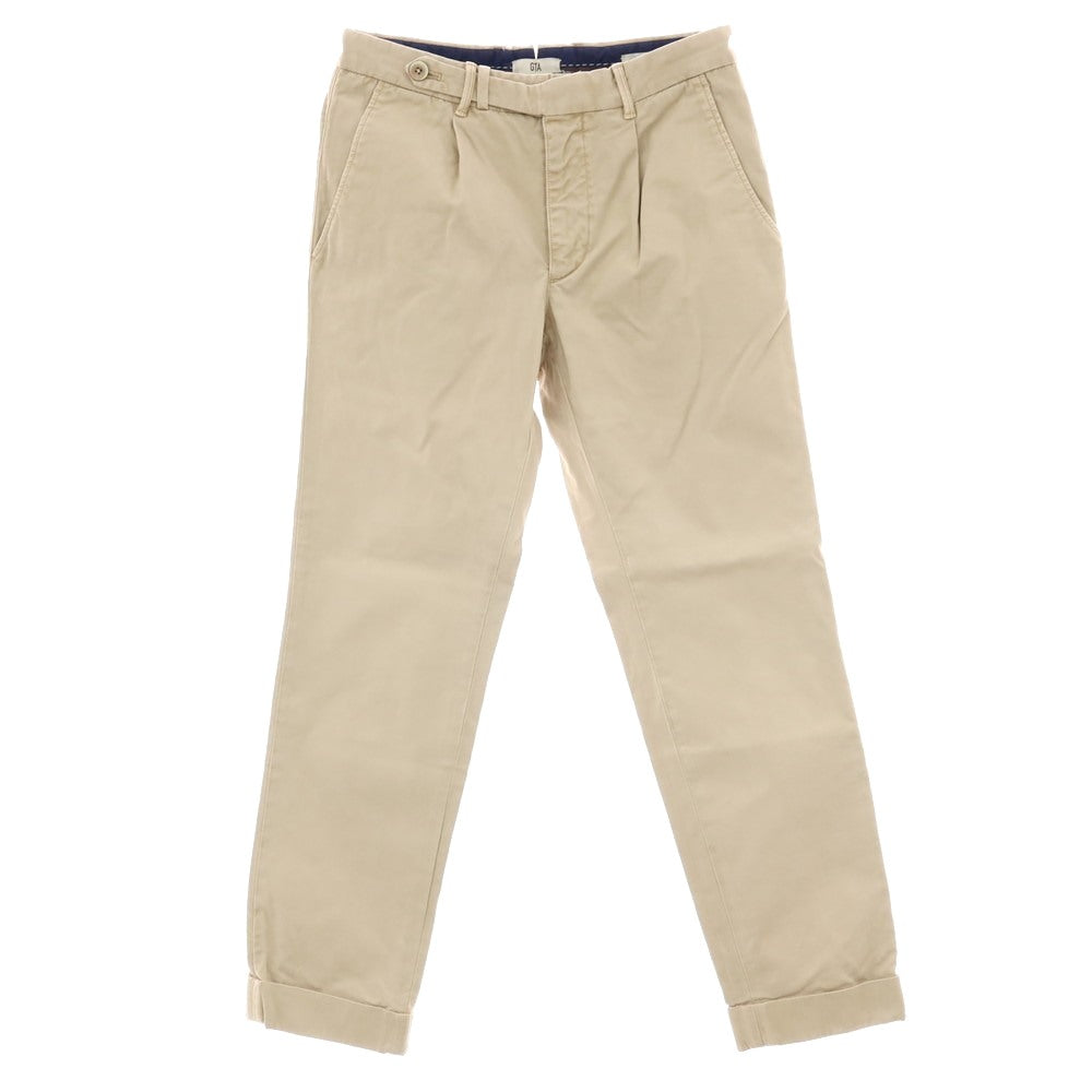 【中古】ジーティーアー G.T.A BYLON L ストレッチ コットン カジュアルスラックスパンツ ベージュ【サイズ44】【 状態ランクC 】【 メンズ 】