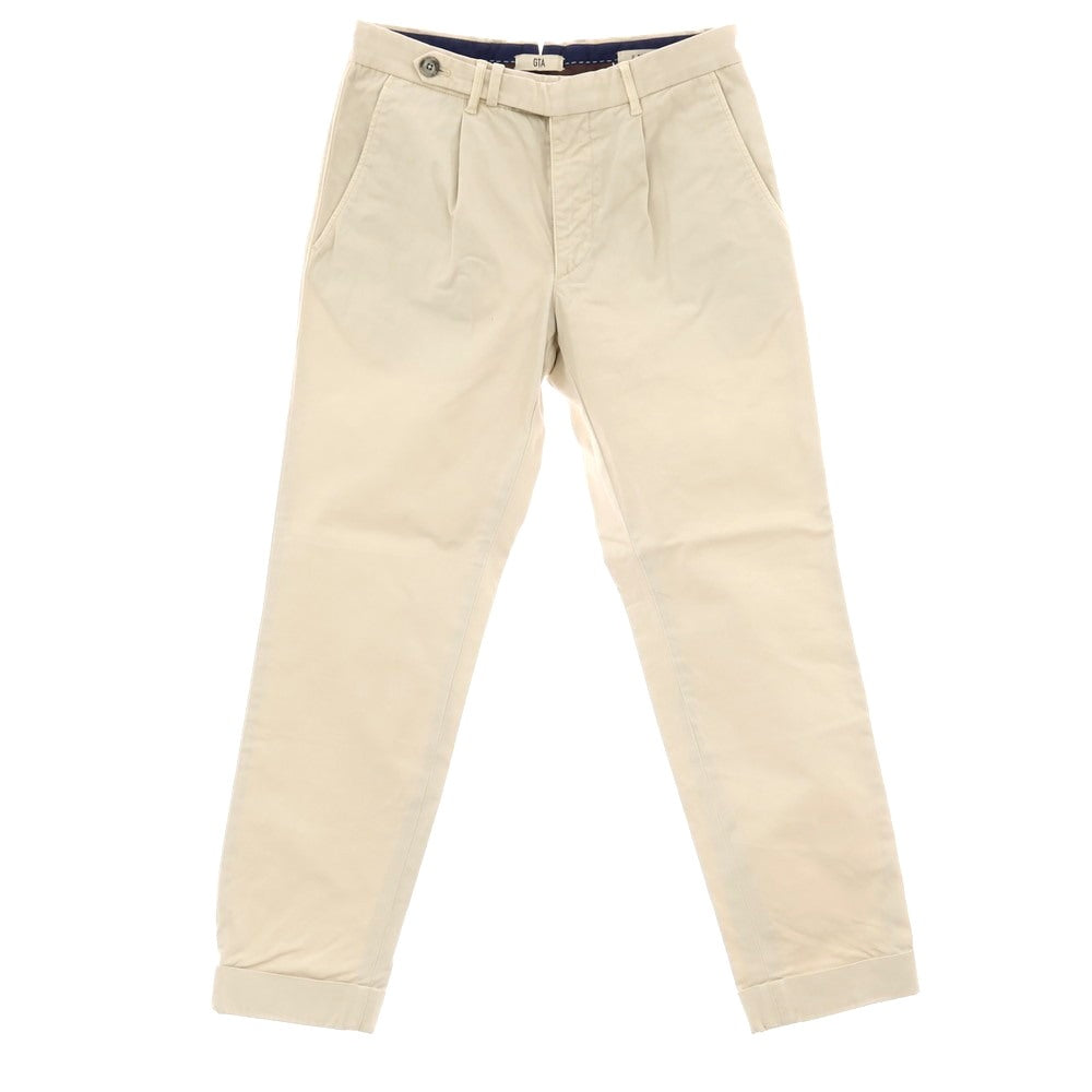 【中古】ジーティーアー G.T.A BYLON L ストレッチ コットン カジュアルスラックスパンツ ライトベージュ【サイズ44】【 状態ランクC 】【 メンズ 】