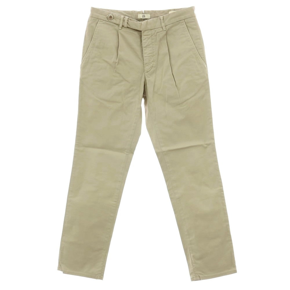 【中古】ジーティーアー G.T.A BYLON B LONG ストレッチ コットン カジュアルスラックスパンツ ベージュ【サイズ44】【 状態ランクB 】【 メンズ 】
