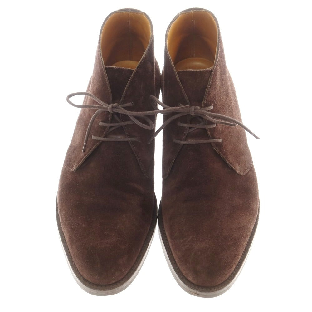 【中古】エドワードグリーン EDWARD GREEN BANBURY スエード チャッカブーツ ブラウン【 7 1/2 F 】【 状態ランクB 】【 メンズ 】