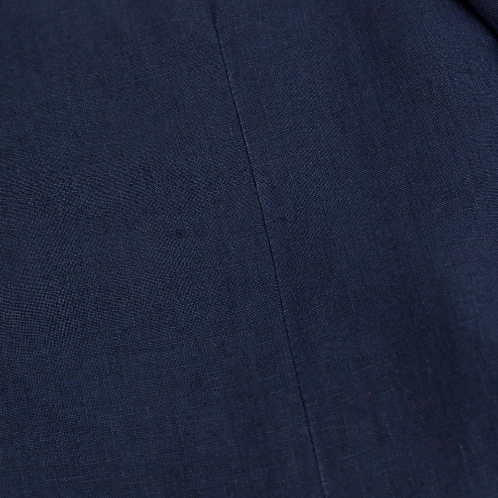 【中古】ラルディーニ LARDINI リネン 3つボタンスーツ ネイビー【サイズ46】【 状態ランクC 】【 メンズ 】