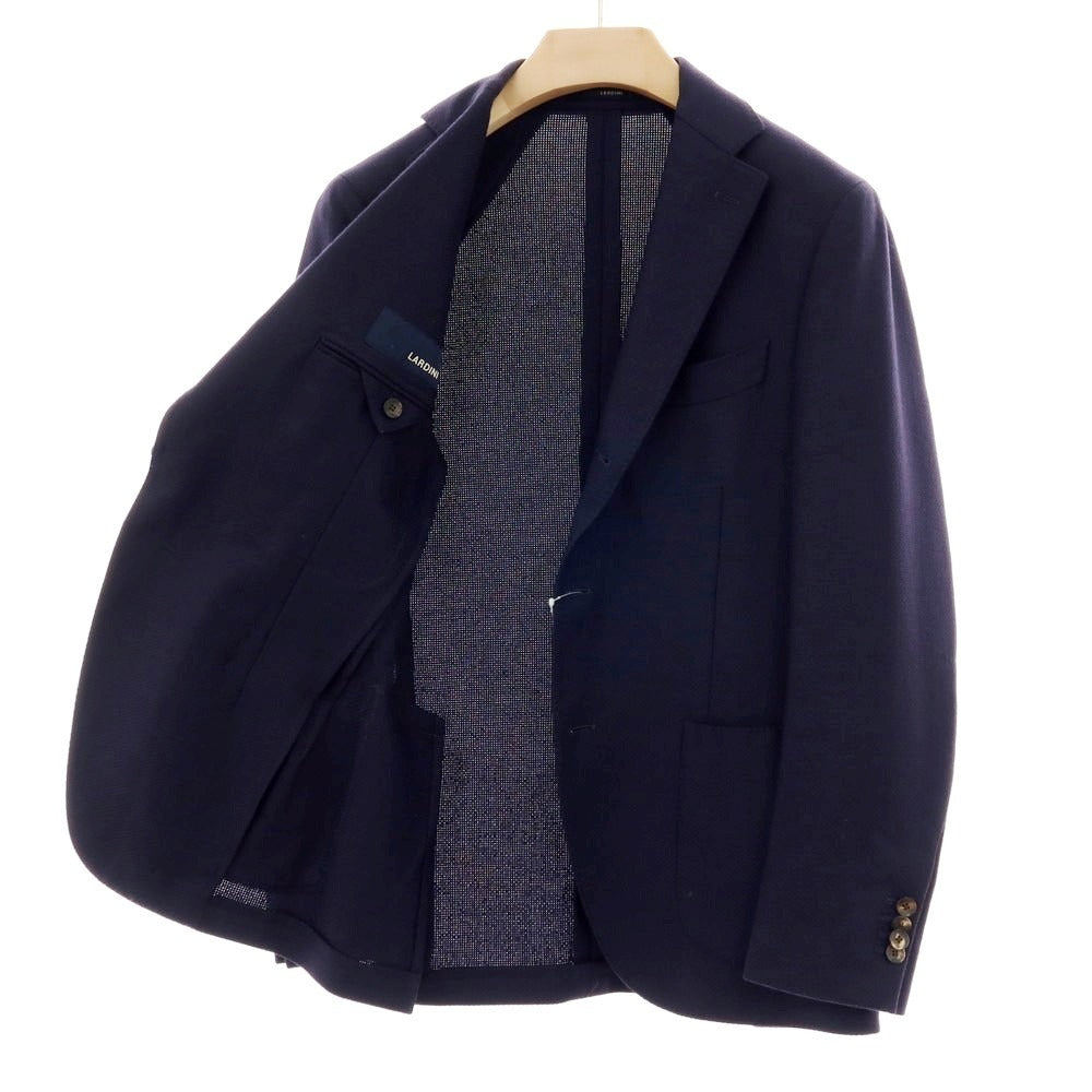 【中古】ラルディーニ LARDINI ウール テーラードジャケット ネイビー【 46 】【 状態ランクB 】【 メンズ 】