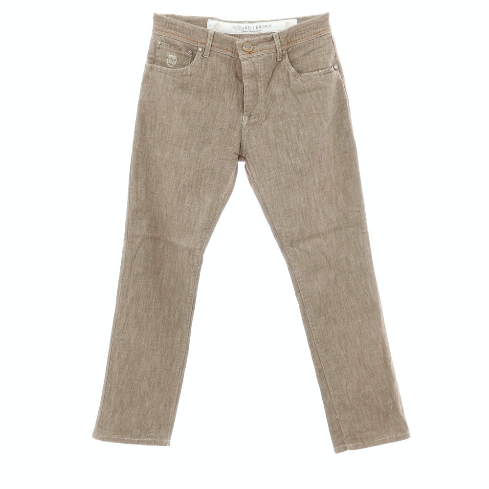 【中古】リチャード ジェイ ブラウン RICHARD J BROWN Tokyo ストレッチ コットン デニムパンツ アッシュブラウン【サイズ29】【 状態ランクB 】【 メンズ 】