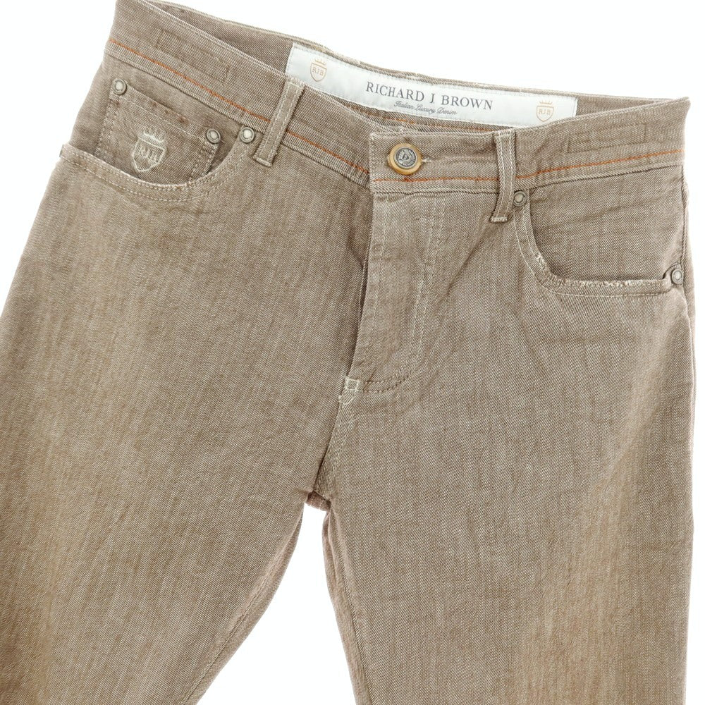 【中古】リチャード ジェイ ブラウン RICHARD J BROWN Tokyo ストレッチ コットン デニムパンツ アッシュブラウン【サイズ29】【 状態ランクB 】【 メンズ 】