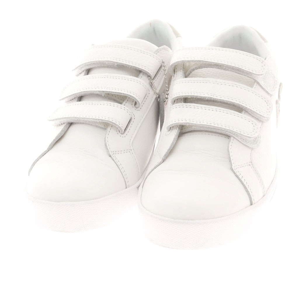 【中古】サンガッチョ Sangacio レザー ベルクロスニーカー オフホワイト【 25.5 】【 状態ランクB 】【 メンズ 】