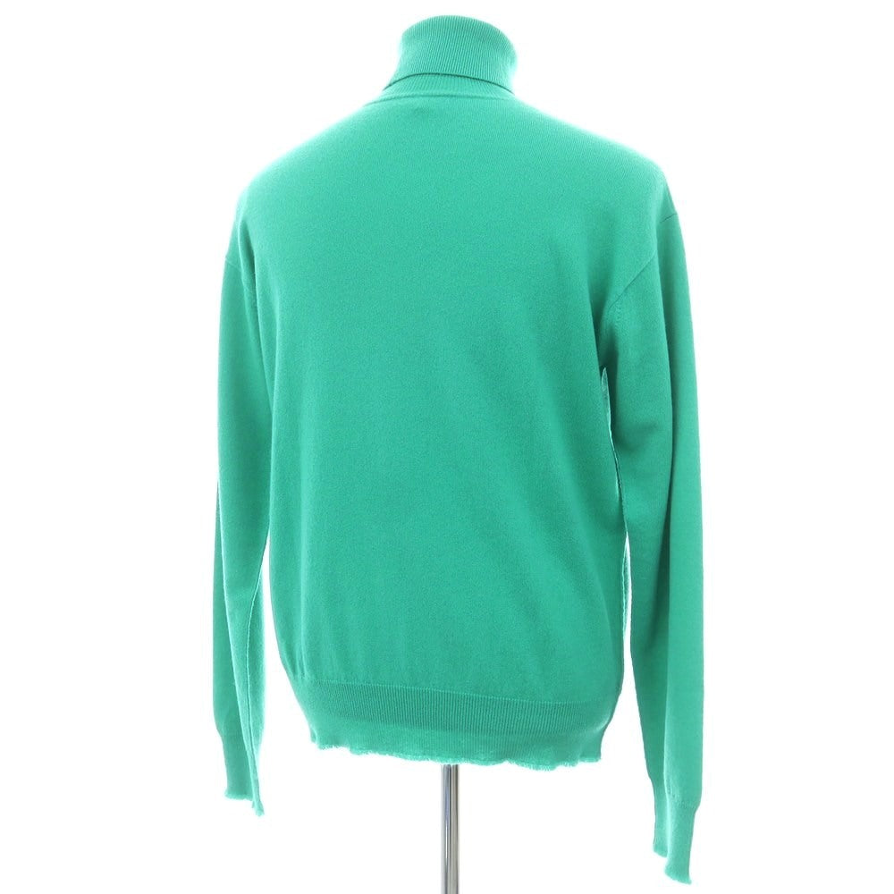 【中古】ブラミンク BLAMINK カシミヤ タートルネック プルオーバーニット エメラルドグリーン【 48 】【 状態ランクB 】【 メンズ 】
