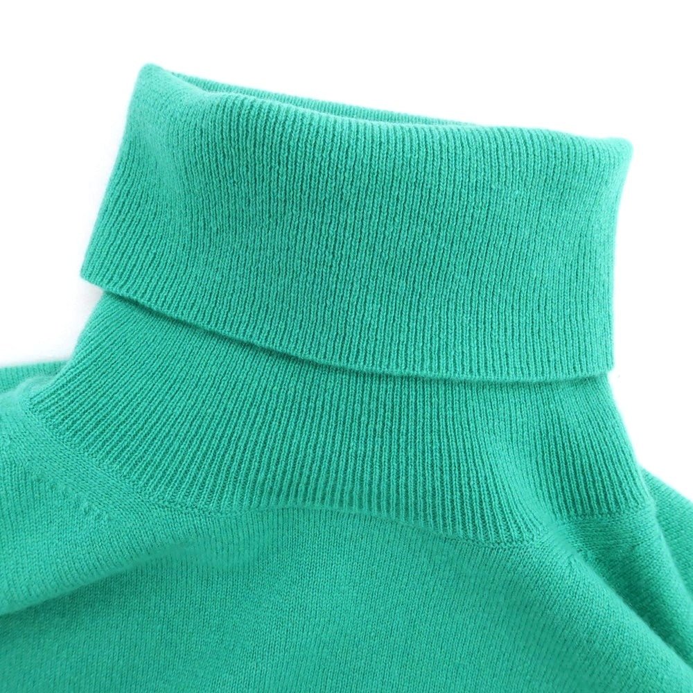 【中古】ブラミンク BLAMINK カシミヤ タートルネック プルオーバーニット エメラルドグリーン【 48 】【 状態ランクB 】【 メンズ 】