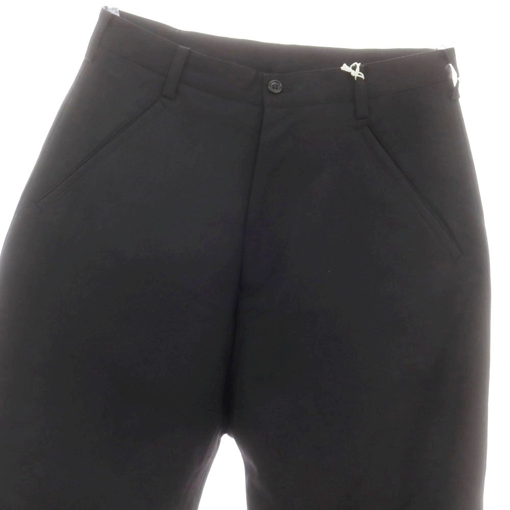 【中古】サルバム sulvam ウール 裾スリット入り カジュアルスラックスパンツ ブラック【 S 】【 状態ランクA 】【 メンズ 】