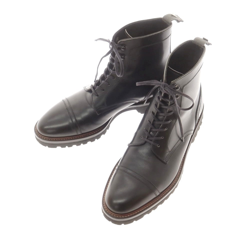 【中古】ダブルエイチ WH ストレートチップ レースアップブーツ ブラック【 6.5 】【 状態ランクA 】【 メンズ 】