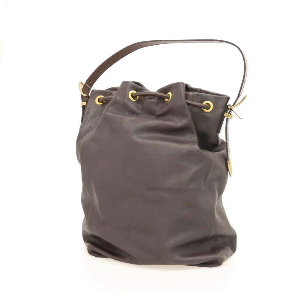 【中古】ティベリオフェレッティ TIBERIO FERRETTI 2WAY レザー ナップザック ダークブラウン【 状態ランクA 】【 メンズ 】