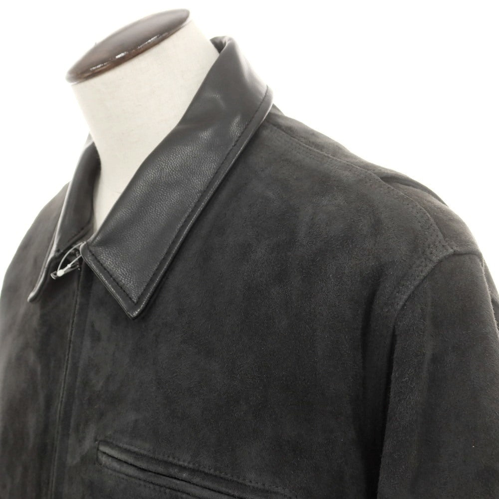 【中古】ベルスタンプウェア BELL STAMP WEAR 2025年春夏 ゴートスエード レザーブルゾン ブラック【 L 】【 状態ランクB 】【 メンズ 】