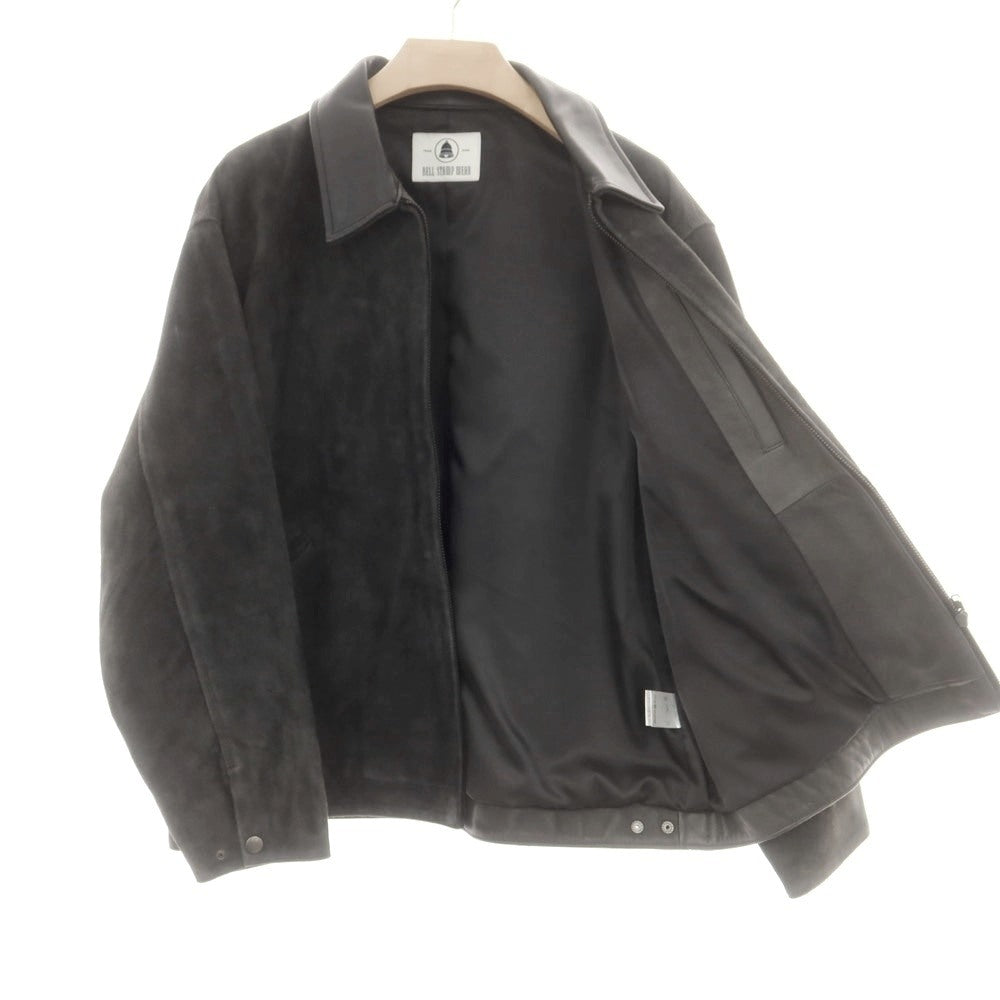 【中古】ベルスタンプウェア BELL STAMP WEAR 2025年春夏 ゴートスエード レザーブルゾン ブラック【 L 】【 状態ランクB 】【 メンズ 】