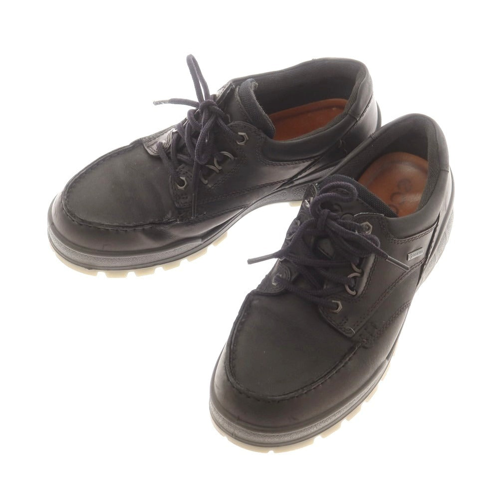【中古】エコー ecco オイルレザー ゴアテックス レザーシューズ ブラック【 41 】【 状態ランクB 】【 メンズ 】