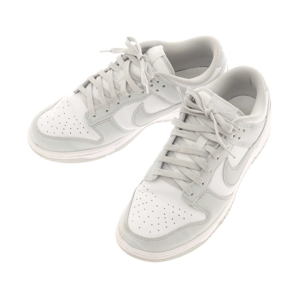 【中古】ナイキ NIKE Dunk Low スニーカー ライトグレーxホワイト【 26.5cm 】【 状態ランクB 】【 メンズ 】