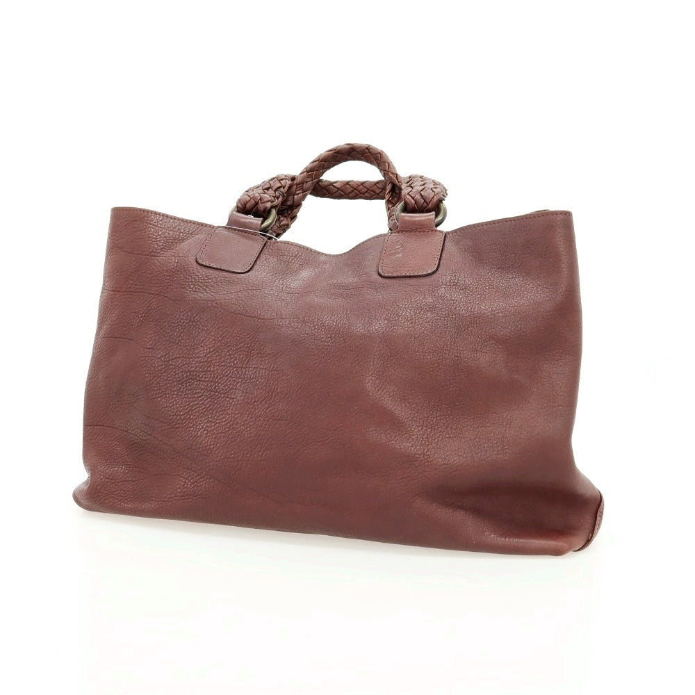 【中古】ファロルニ FALORNI レザー トートバッグ レッドブラウン【 状態ランクC 】【 メンズ 】