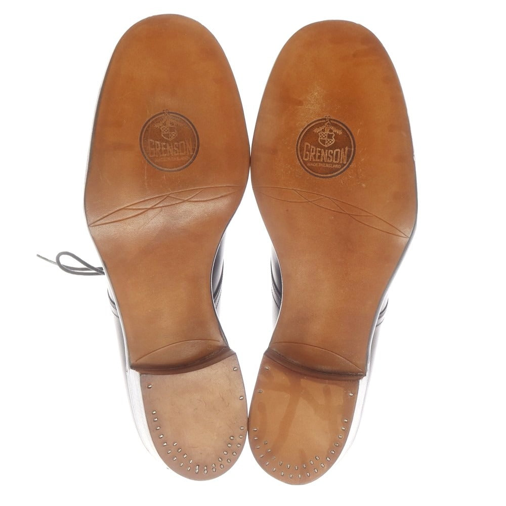 【中古】【未使用】グレンソン GRENSON ストレートチップ レースアップブーツ ブラック【 8 1/2E 】【 状態ランクS 】【 メンズ 】
