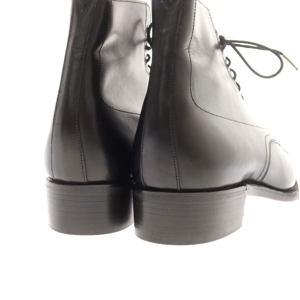 【中古】【未使用】グレンソン GRENSON ストレートチップ レースアップブーツ ブラック【 8 1/2E 】【 状態ランクS 】【 メンズ 】