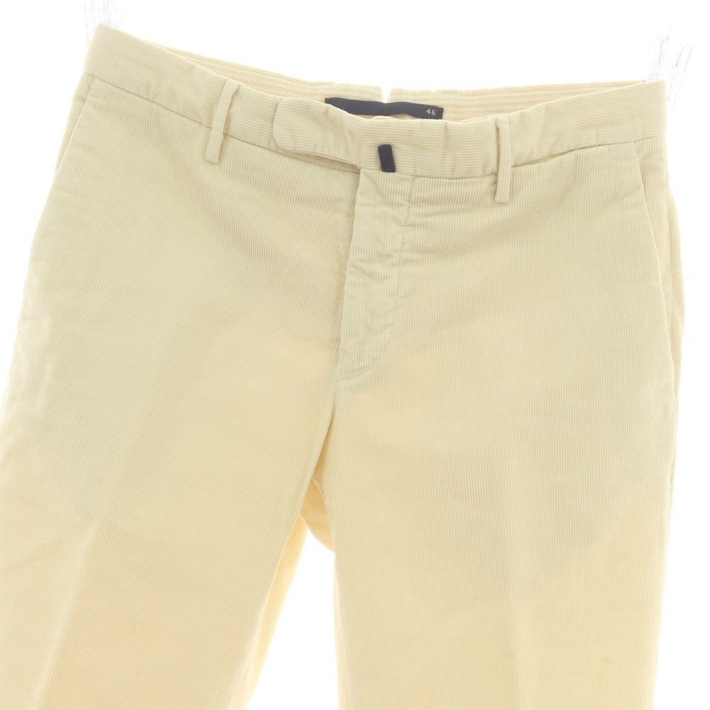 【中古】インコテックス INCOTEX ストレッチ コットン コーデュロイパンツ クリーム【 46 】【 状態ランクC 】【 メンズ 】