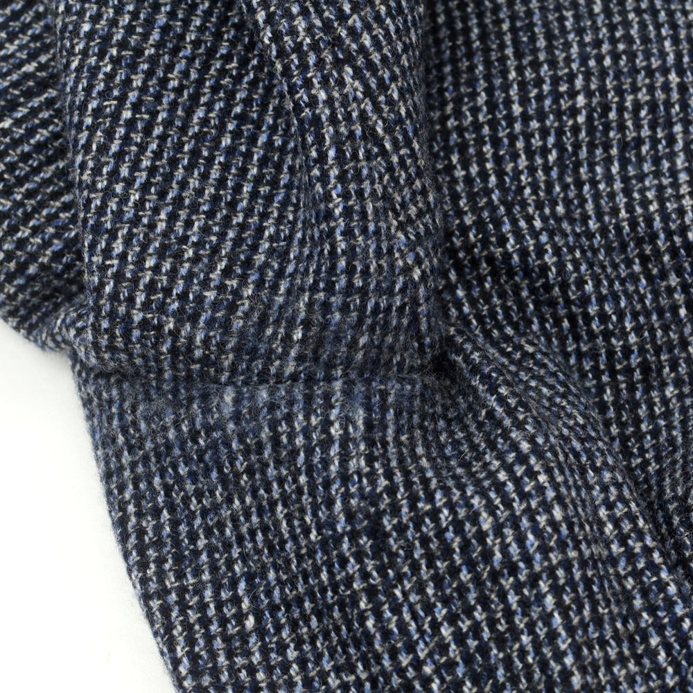 【中古】ラルディーニ LARDINI ウール ダブル6B テーラードジャケット ネイビーxホワイト【 46 7REG 】【 状態ランクB 】【 メンズ 】