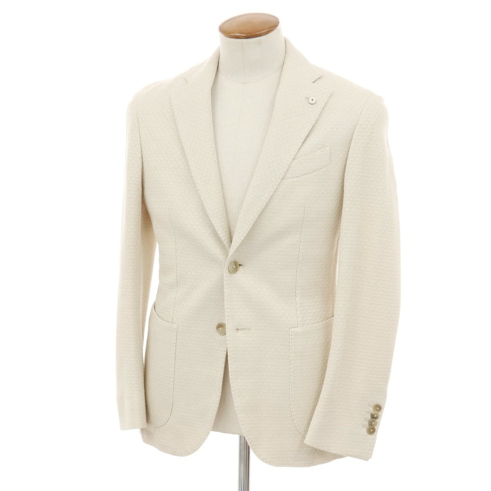 【中古】エルビーエム1911 L.B.M.1911 コットン ジャージー テーラードジャケット アイボリー【 48 】【 状態ランクB 】【 メンズ 】