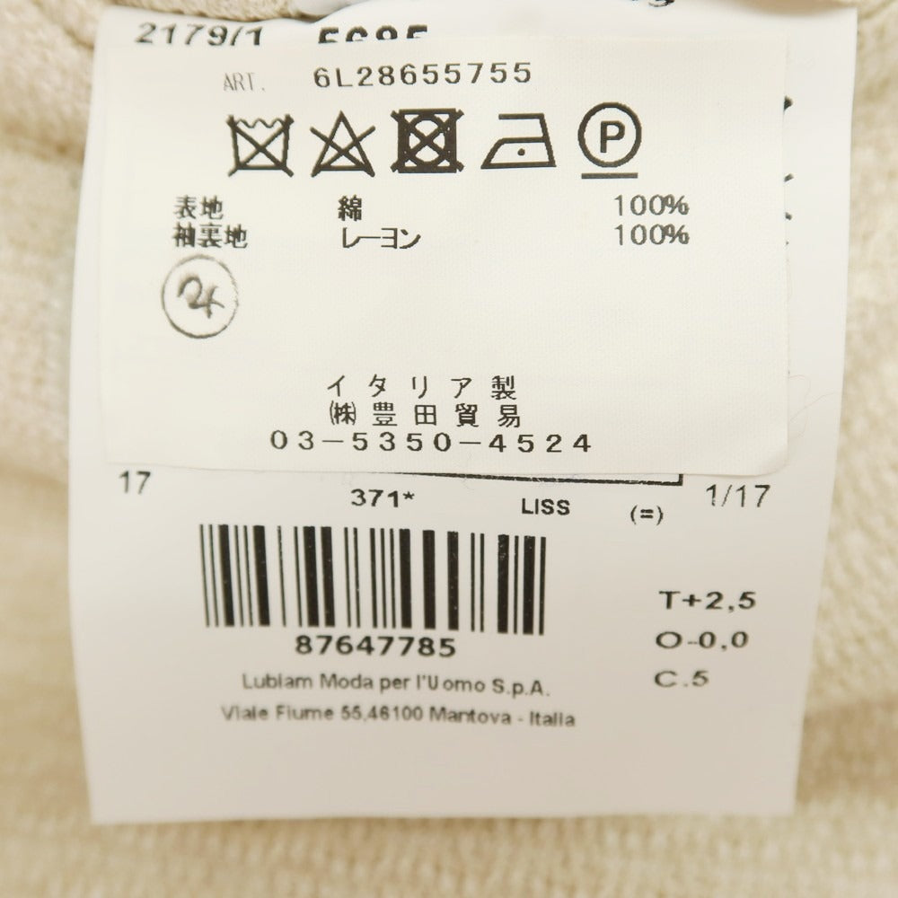 【中古】エルビーエム1911 L.B.M.1911 コットン ジャージー テーラードジャケット アイボリー【 48 】【 状態ランクB 】【 メンズ 】