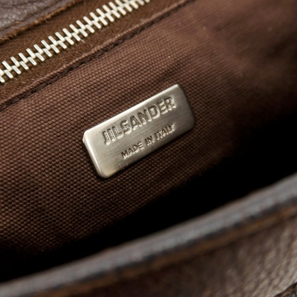 【中古】ジルサンダー JIL SANDER ショルダーバッグ ブラウン【 状態ランクC 】【 メンズ 】