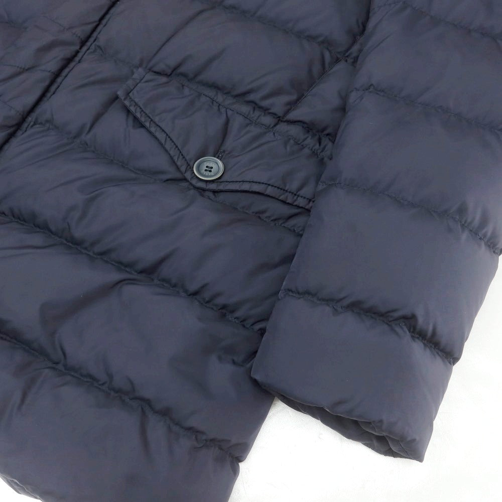 【中古】ヘルノ Herno POLAR-TECH ナイロン フーデッド ダウンコート ライトネイビー【 48 】【 状態ランクC 】【 メンズ 】