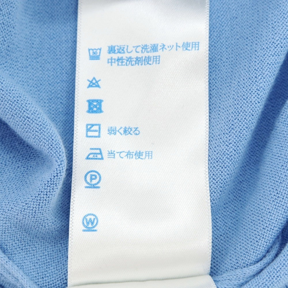 【中古】ジョンスメドレー JOHN SMEDLEY シーアイランドコットン スキッパー 半袖 ポロニット ライトブルー【サイズL】【 状態ランクB 】【 メンズ 】