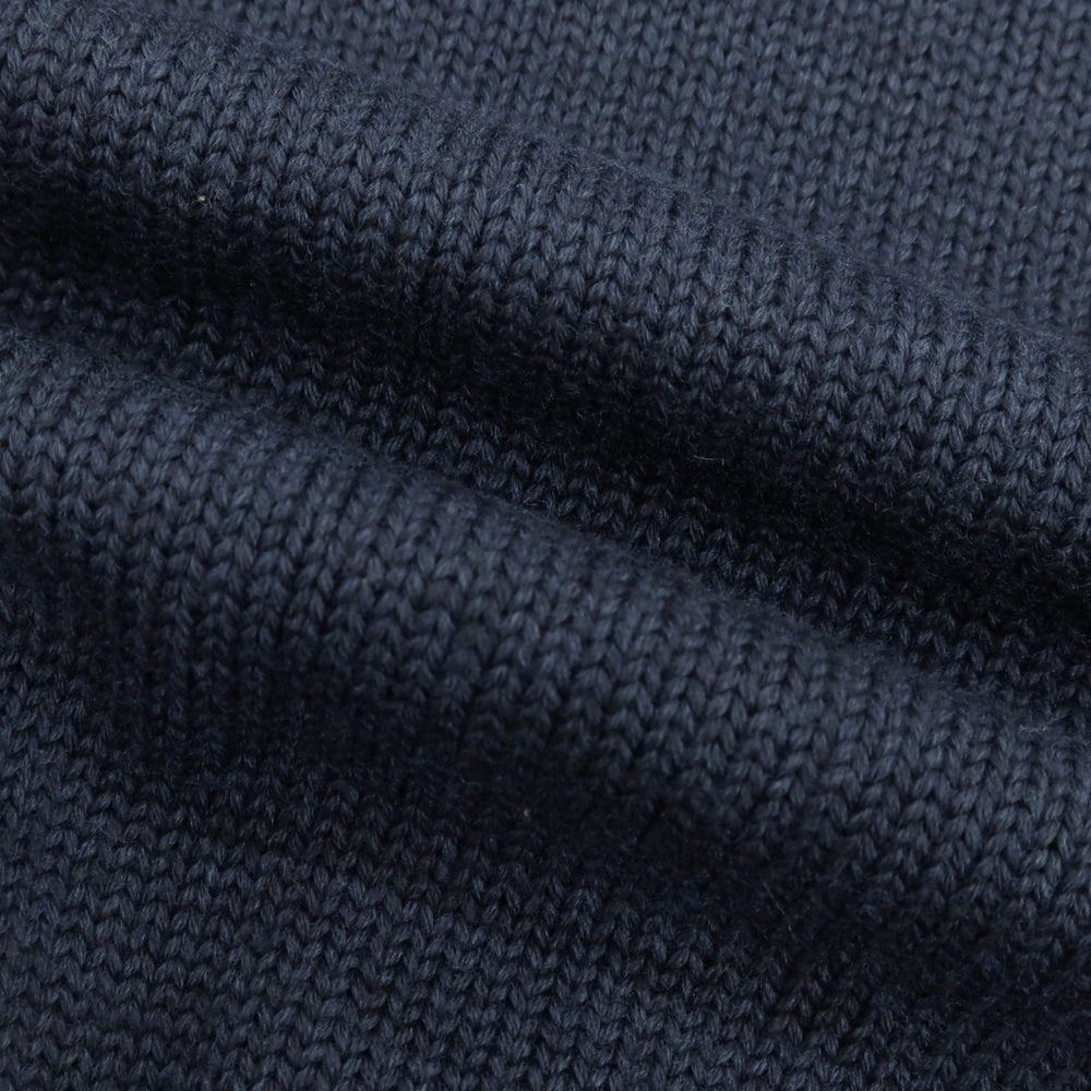 【中古】ロベルトコリーナ ROBERTO COLLINA ミドルゲージ ウール タートルネック プルオーバーニット ネイビー【 48 】【 状態ランクB 】【 メンズ 】