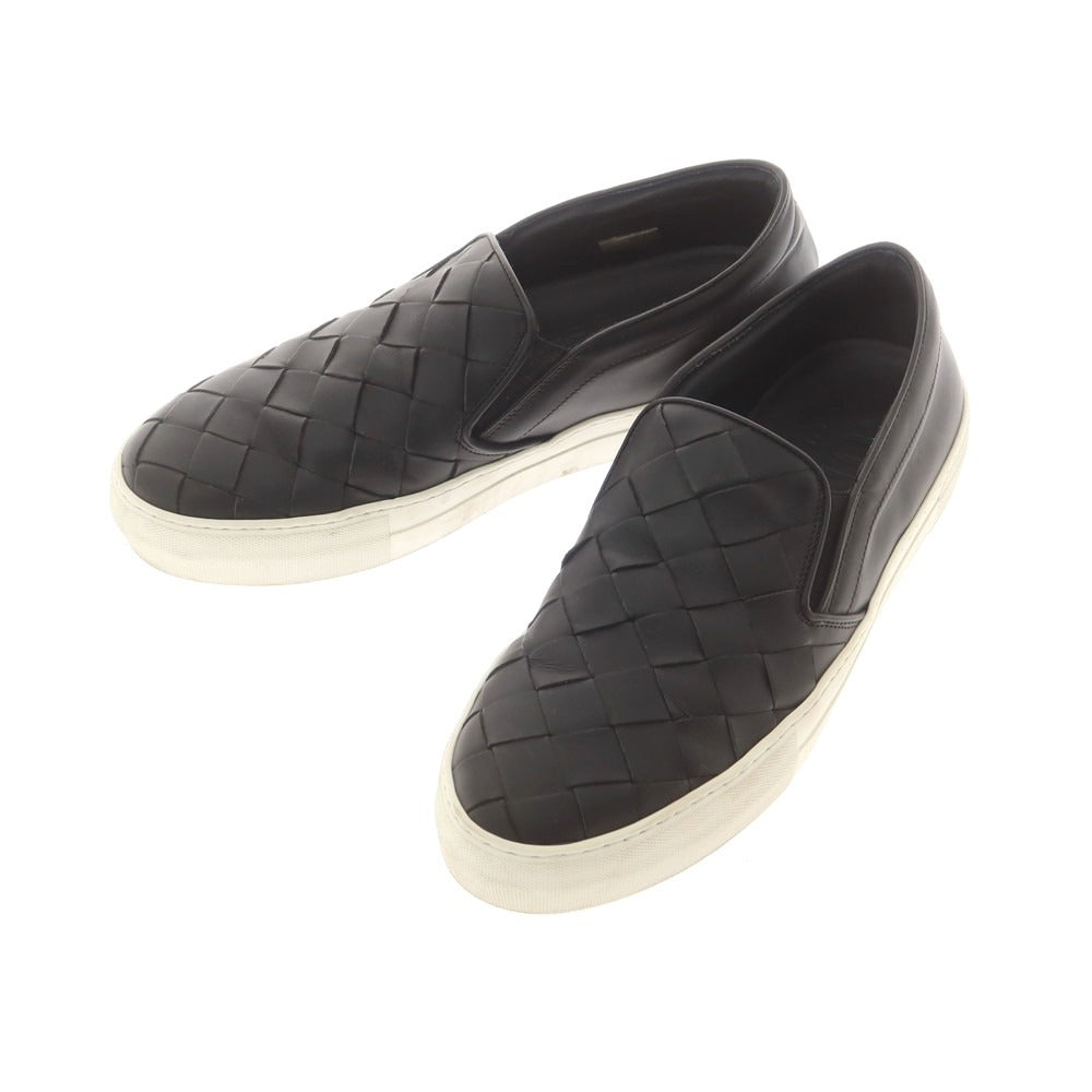 【中古】ペリーコ サニー PELLICO SUNNY レザー スリッポンスニーカー ブラック【 44 】【 状態ランクB 】【 メンズ 】