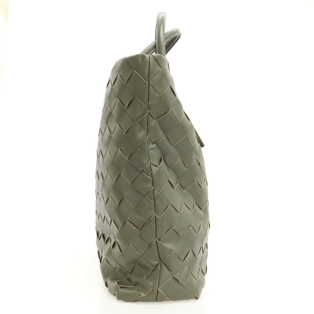 【中古】ポンス キンタナ PONS QUINTANA イントレチャートレザー トートバッグ オリーブ【 状態ランクA 】【 ユニセックス 】