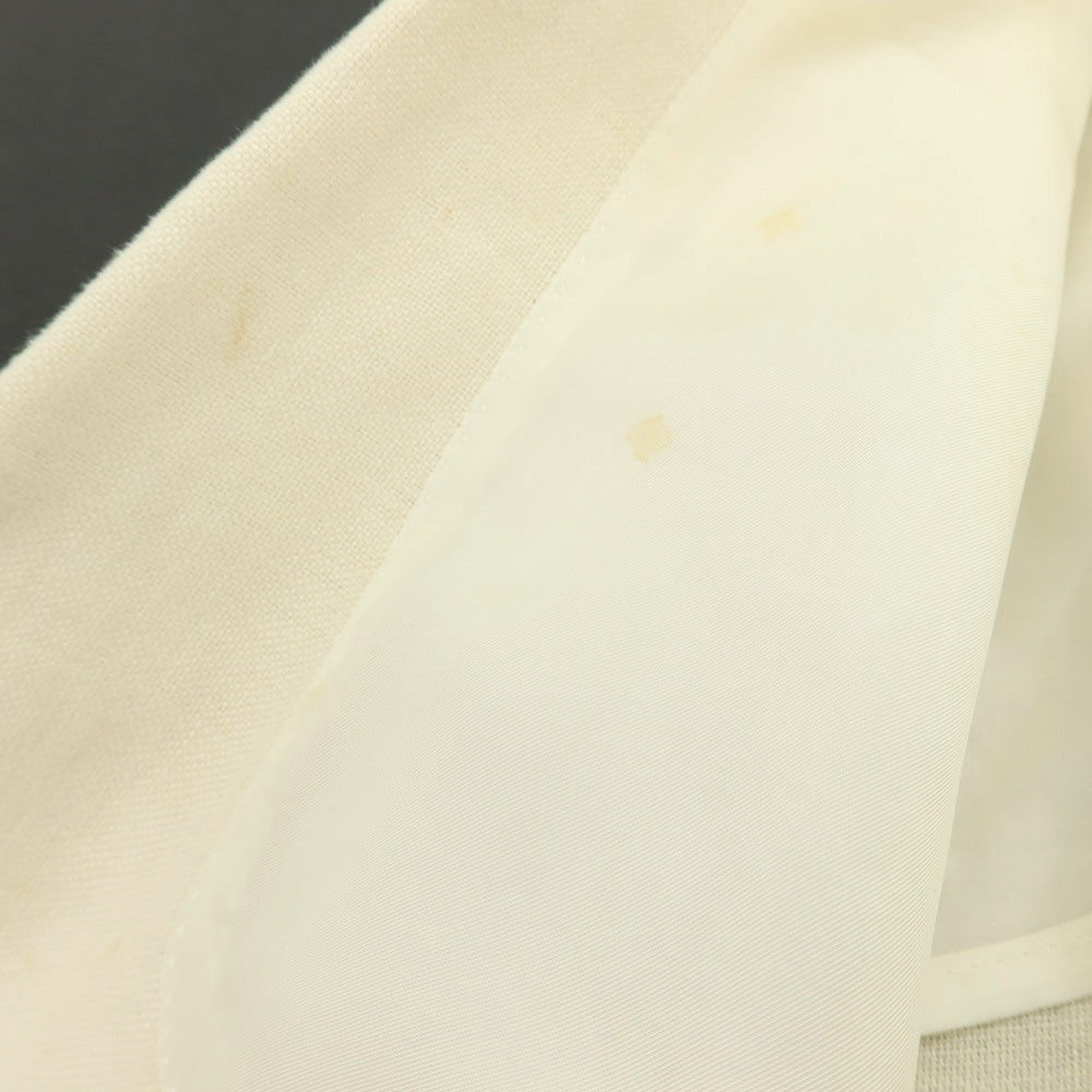 【中古】タリアトーレ TAGLIATORE リネン ダブル6B テーラードジャケット アイボリー【 44 】【 状態ランクD 】【 メンズ 】