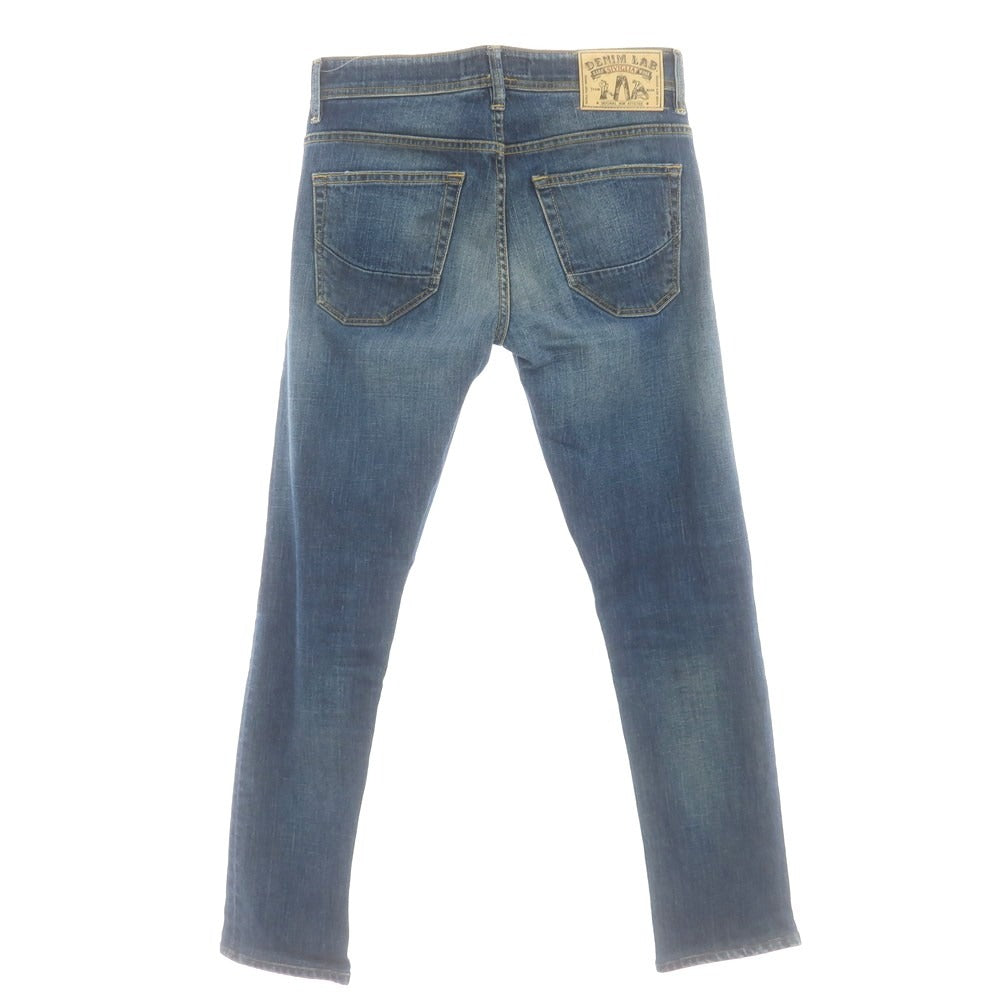 【中古】シビリア SIVIGLIA ダメージ&リペア加工 ストレッチ コットン ジーンズ デニムパンツ ネイビー【 29 】【 状態ランクB 】【 メンズ 】