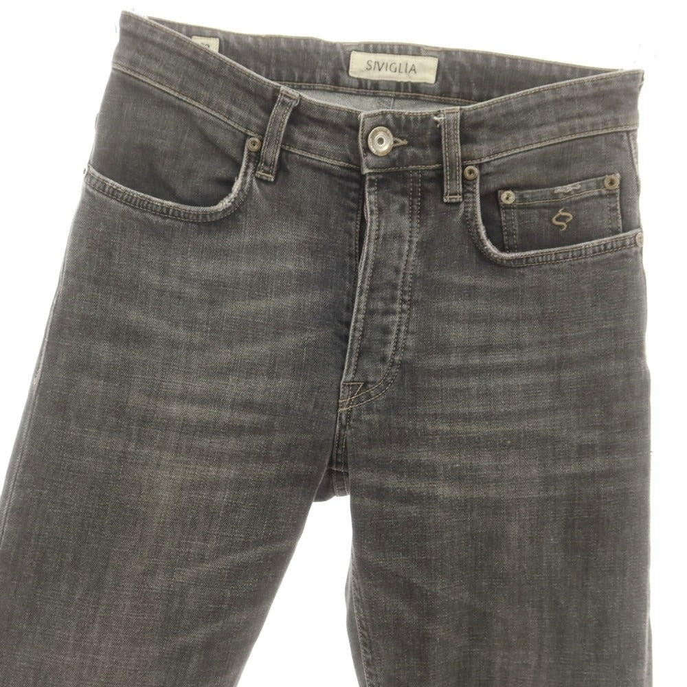 【中古】シビリア SIVIGLIA ストレッチ コットン ジーンズ デニムパンツ グレー【 29 】【 状態ランクC 】【 メンズ 】