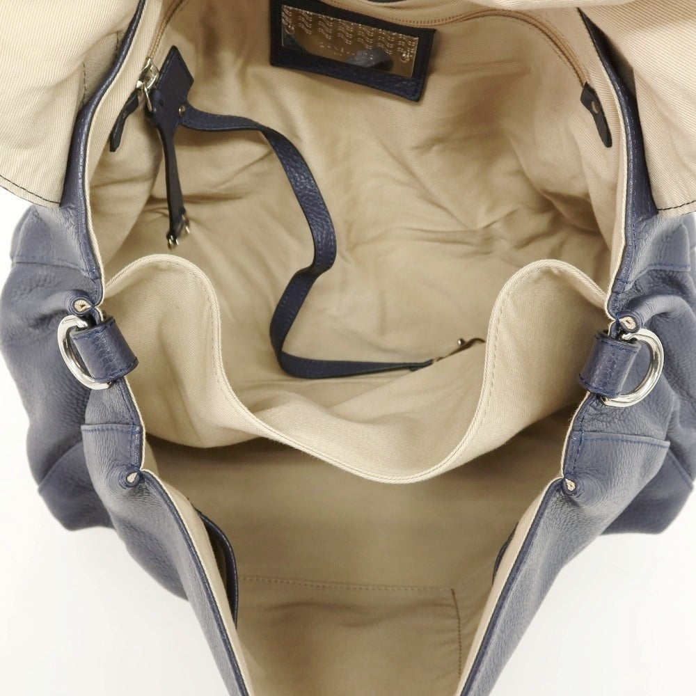 【中古】ザネラート ZANELLATO ポスティーナ ショルダーバッグ ネイビー【 状態ランクB 】【 メンズ 】