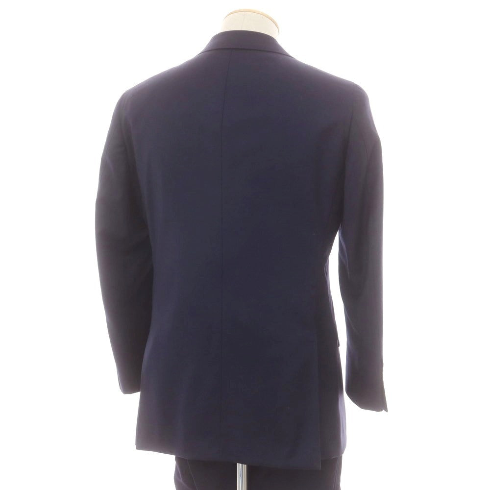 【中古】カスタムテーラー ビームス Custom Tailor BEAMS SUPER150’S ウール 3つボタンスーツ ネイビー【 表記なし(S位) 】【 状態ランクC 】【 メンズ 】