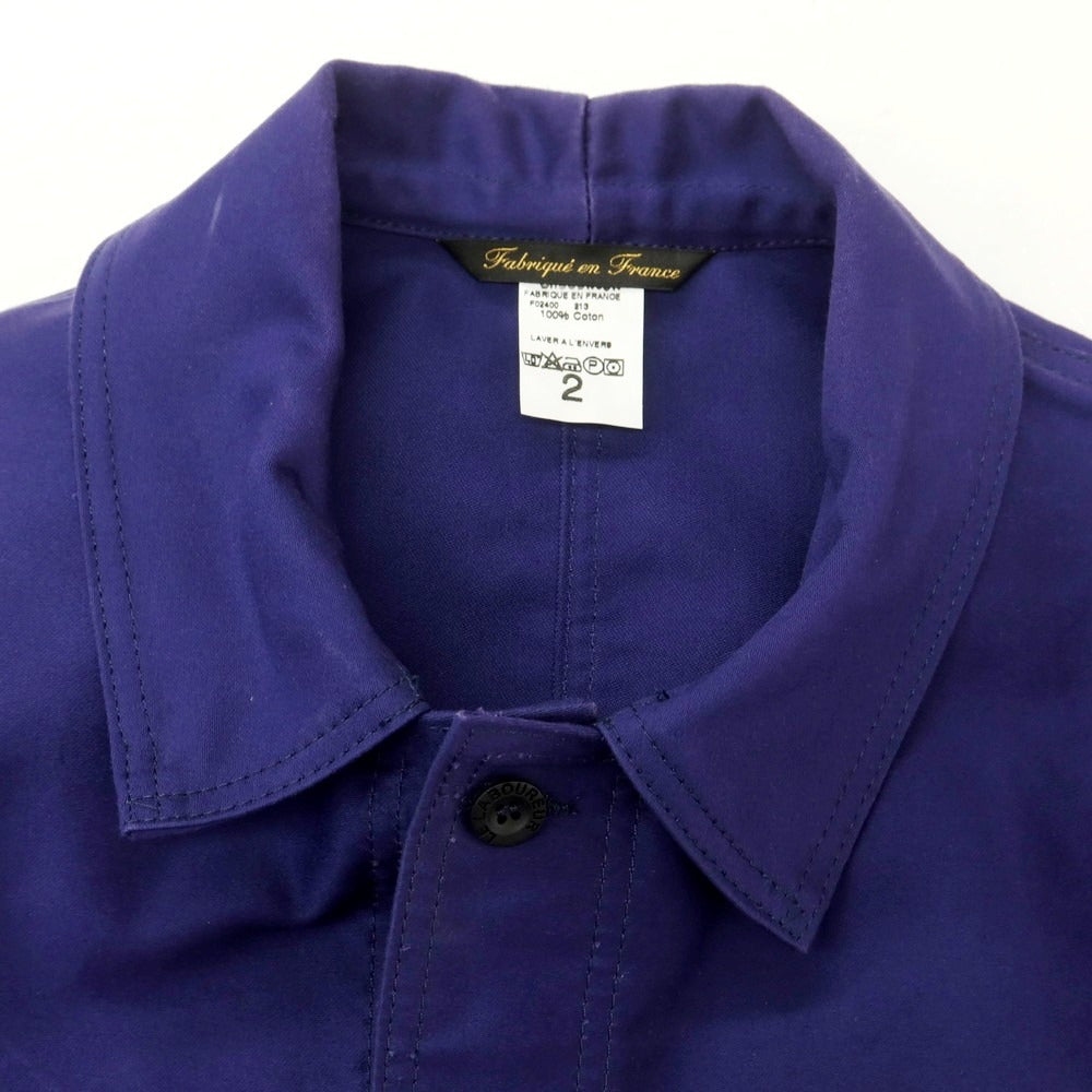 【中古】ル ラブルール LABOUREUR コットン カバーオール ネイビーパープル【 2 】【 状態ランクC 】【 メンズ 】