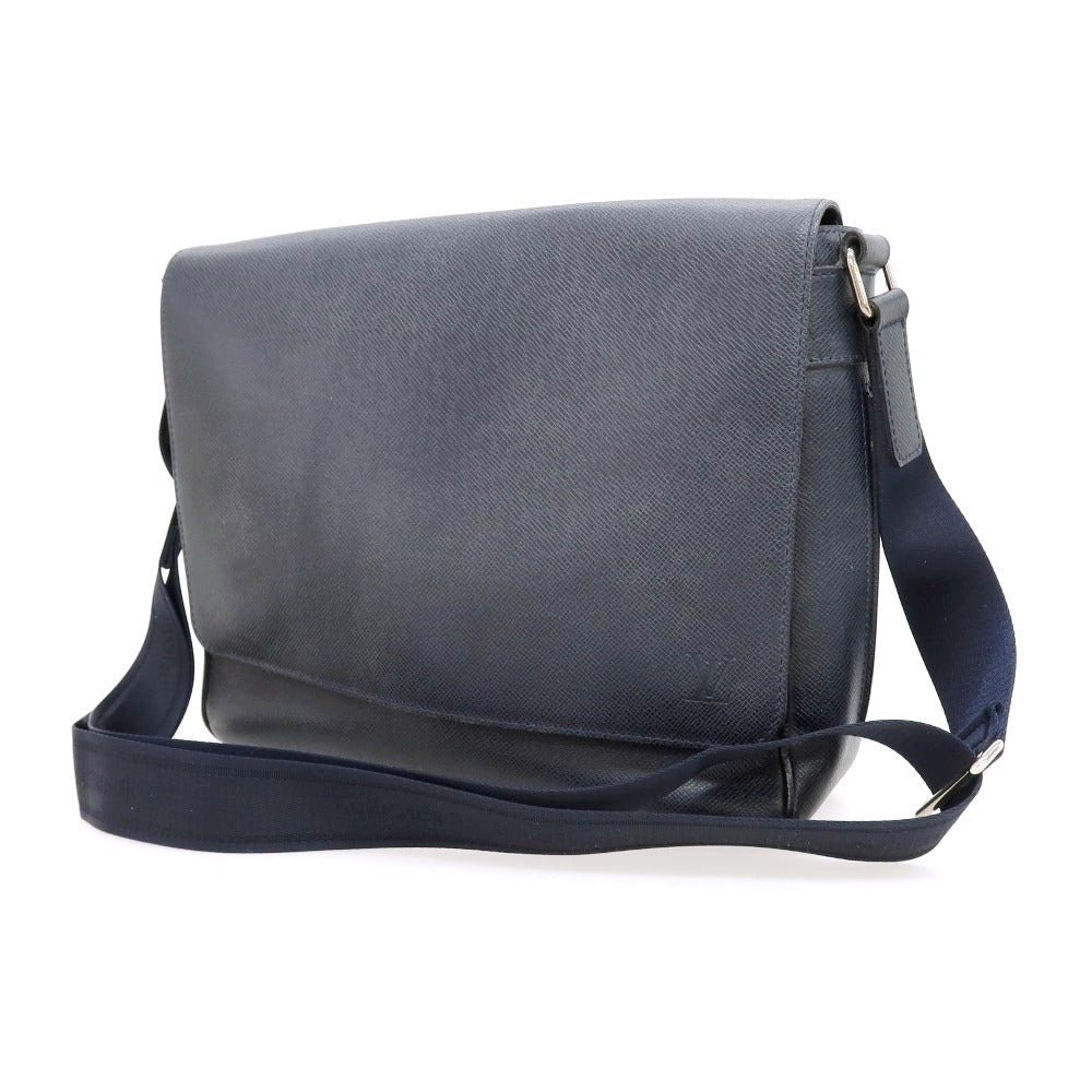 【中古】ルイ ヴィトン LOUIS VUITTON タイガ ロマンPM ショルダーバッグ ダークネイビー【 状態ランクB 】【 メンズ 】