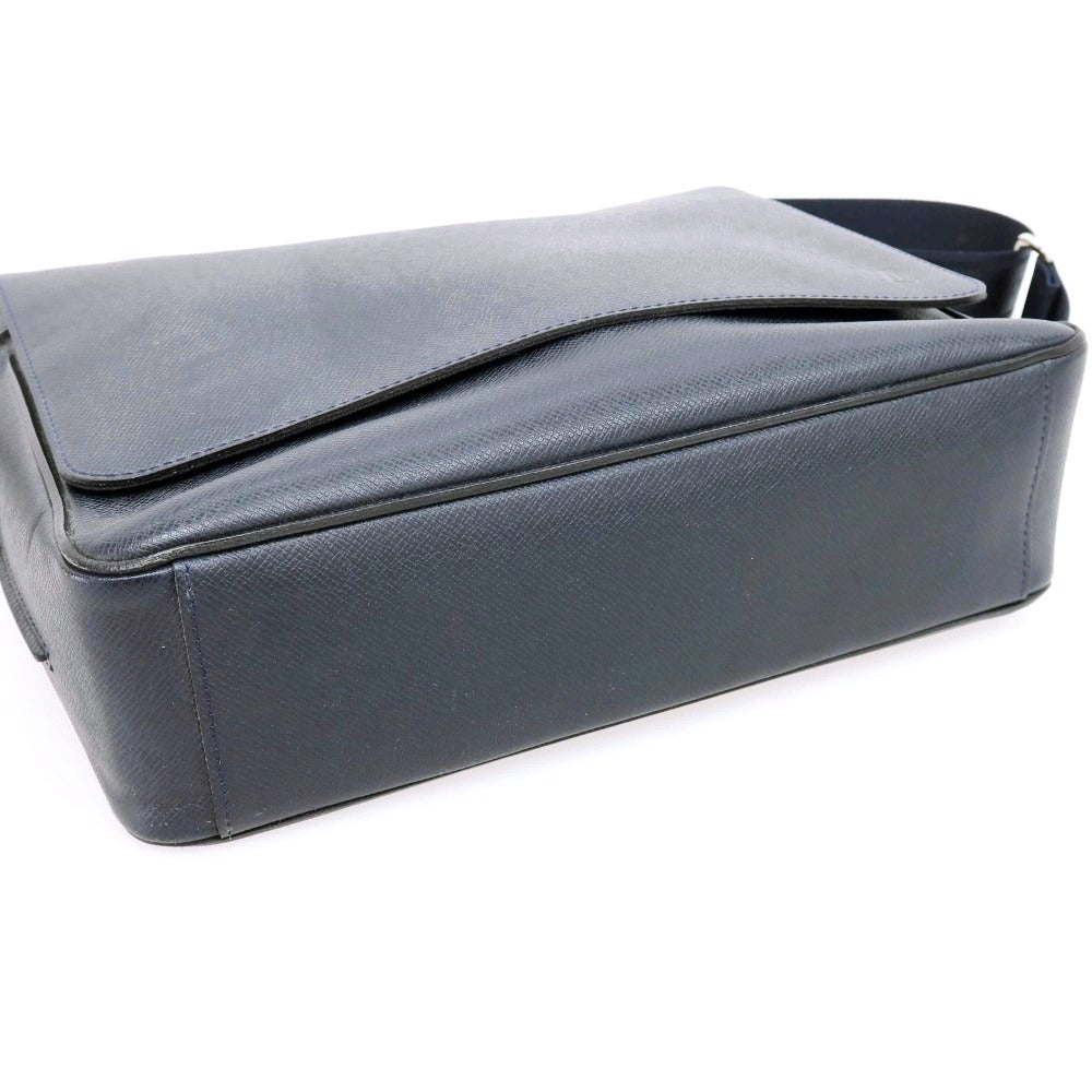 【中古】ルイ ヴィトン LOUIS VUITTON タイガ ロマンPM ショルダーバッグ ダークネイビー【 状態ランクB 】【 メンズ 】
