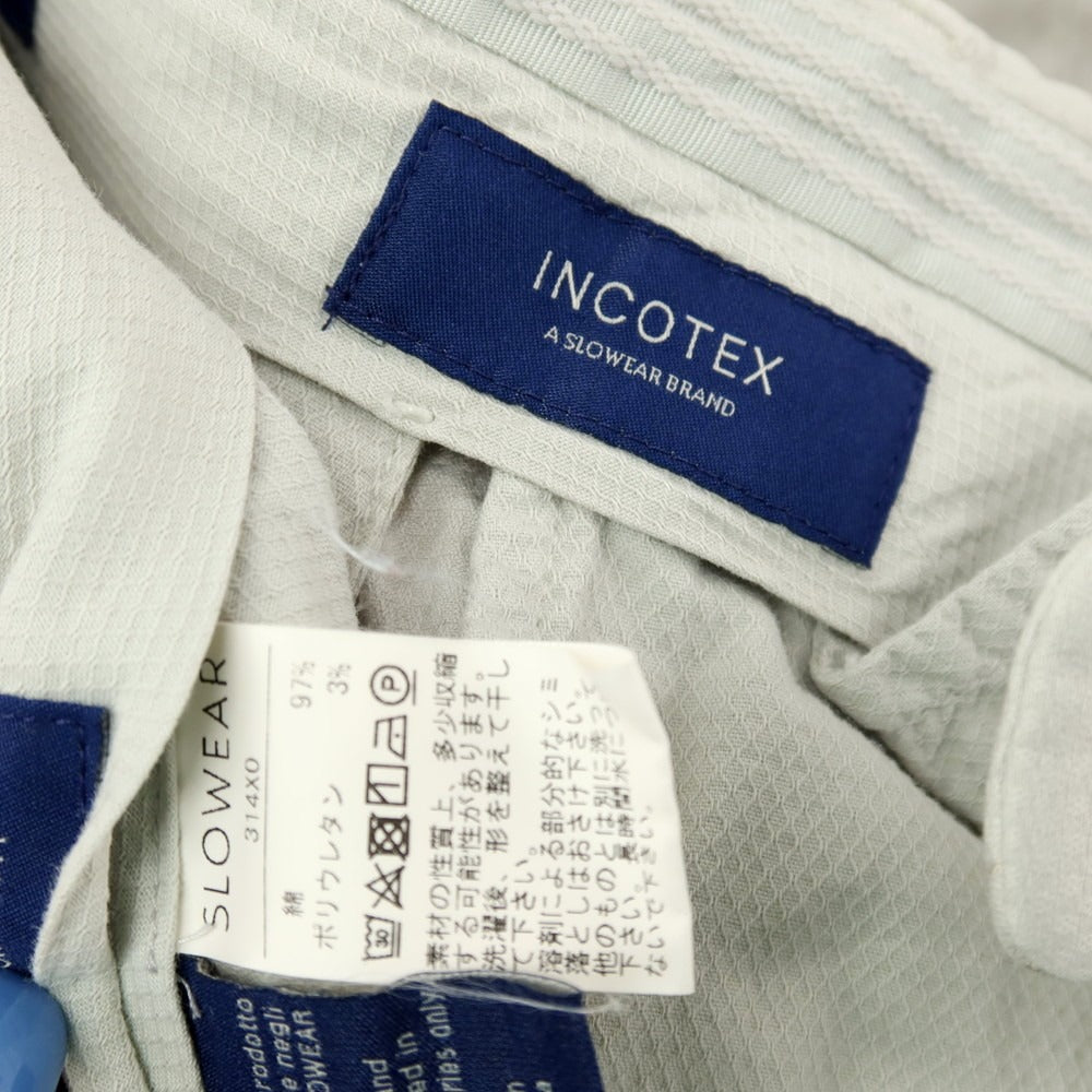 【中古】インコテックス INCOTEX ストレッチコットン カジュアルスラックスパンツ ライトグレー【サイズ48】【 状態ランクB 】【 メンズ 】