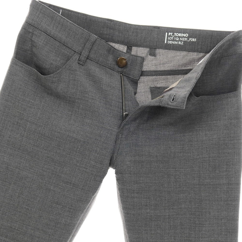 【中古】ピーティートリノ デニム PT TORINO DENIM SWING ストレッチウール 5ポケットパンツ グレー【サイズ31】【 状態ランクA 】【 メンズ 】
