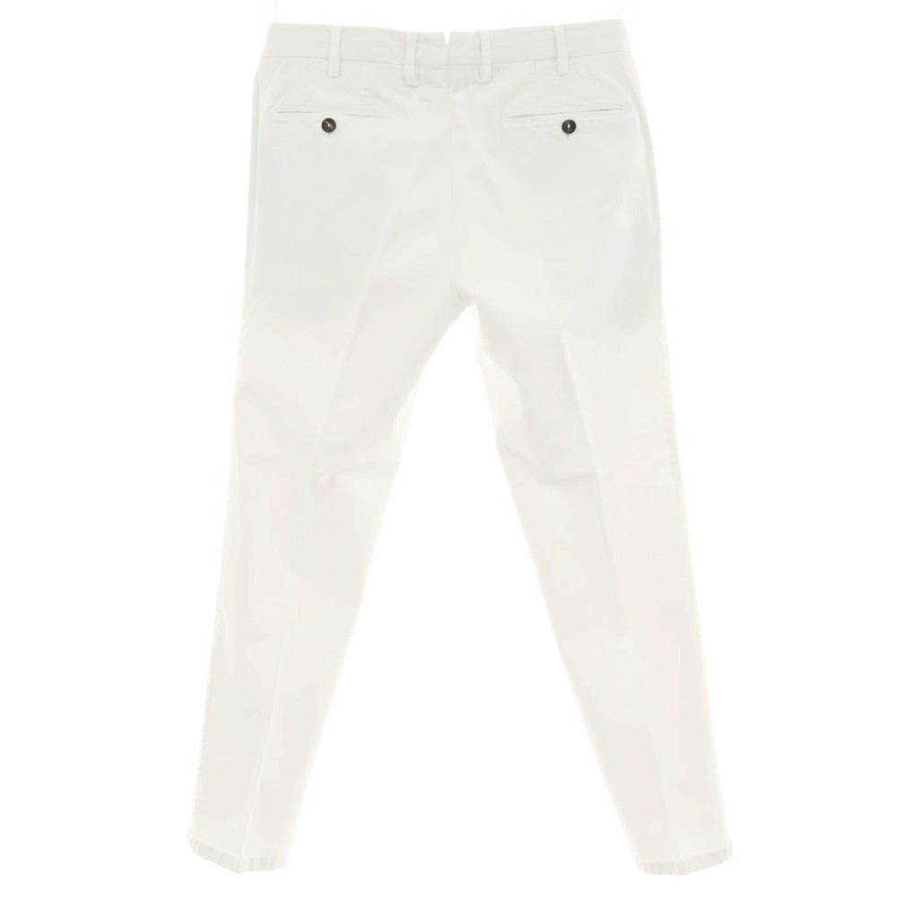 【中古】ピーティーゼロウーノ PT01 Jambo ストレッチコットン カジュアルスラックスパンツ ホワイト【サイズ48】【 状態ランクC 】【 メンズ 】