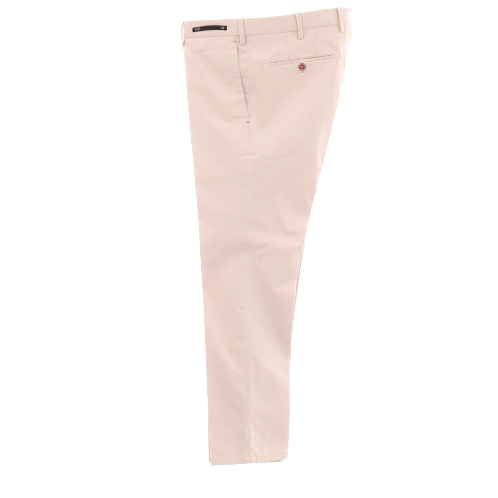 【中古】ピーティーゼロウーノ PT01 Reef ストレッチコットン カジュアルスラックスパンツ ライトピンク【サイズ48】【 状態ランクC 】【 メンズ 】