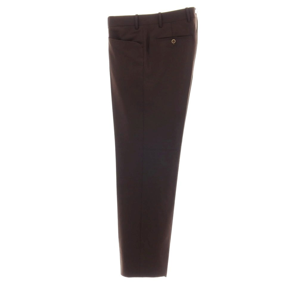 【中古】ベルナール ザンス BERNARD ZINS PILOTE ストレッチポリエステルウール ドレススラックスパンツ ダークブラウン【サイズ42】【 状態ランクB 】【 メンズ 】