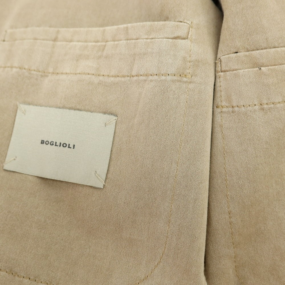 【中古】ボリオリ BOGLIOLI コットンポリエステル 3つボタンスーツ ベージュ【サイズ48】【 状態ランクC 】【 メンズ 】
