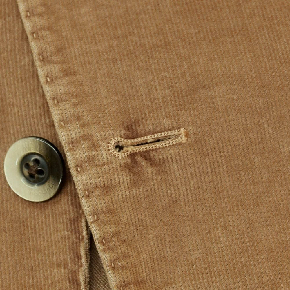 【中古】ボリオリ BOGLIOLI COAT 細畝コーデュロイ 3B カジュアルジャケット ベージュ【 50 】【 状態ランクC 】【 メンズ 】