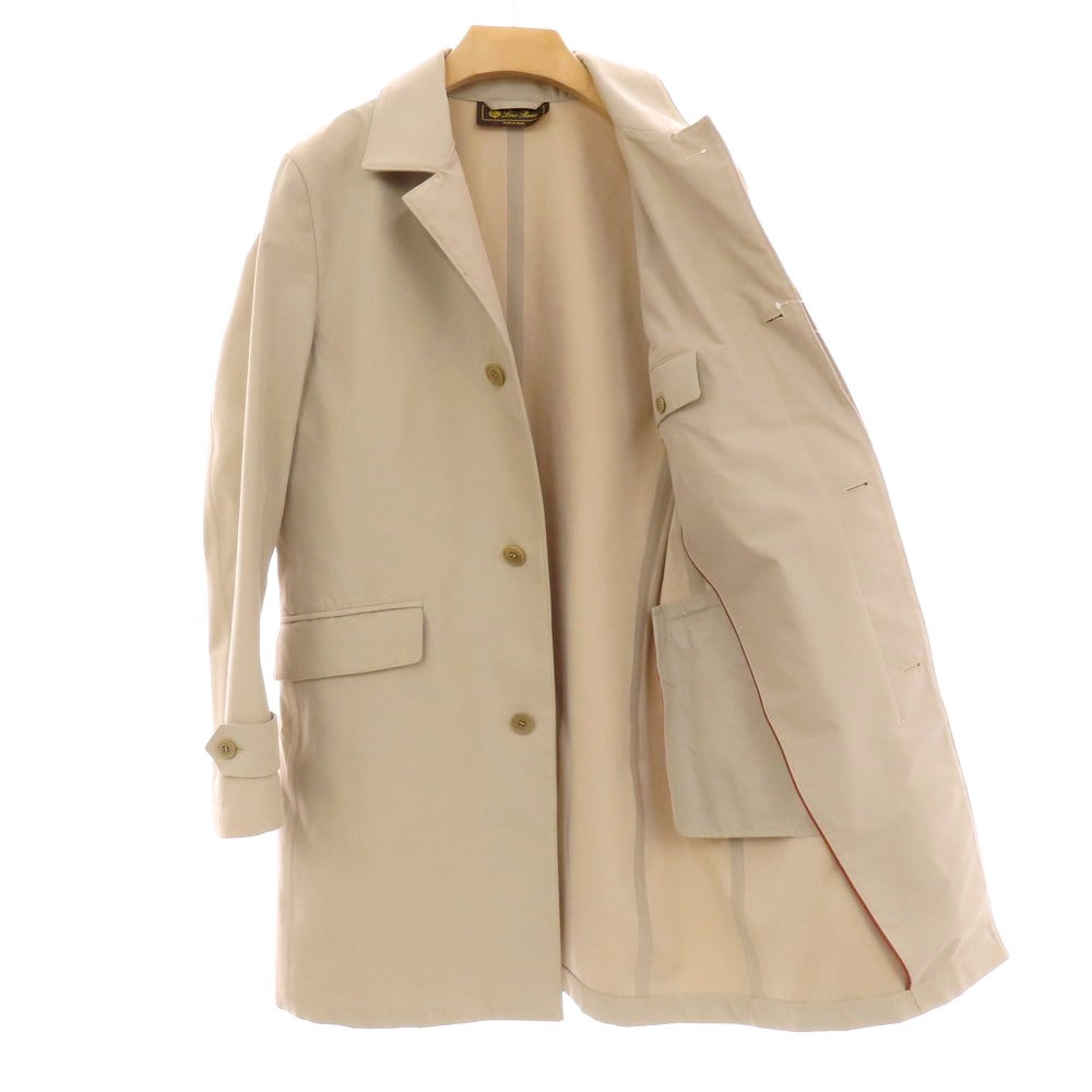 【中古】ロロピアーナ Loro Piana コットンポリエステル ステンカラーコート ベージュ【 XS 】【 状態ランクC 】【 メンズ 】