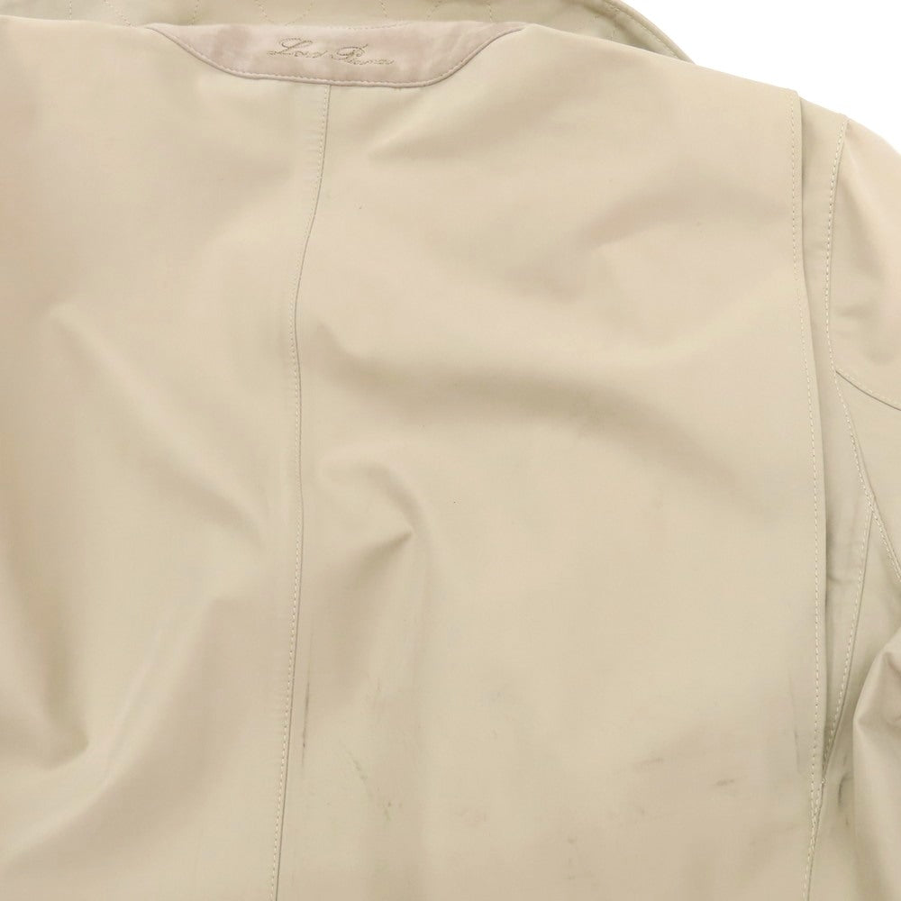 【中古】ロロピアーナ Loro Piana コットンポリエステル ステンカラーコート ベージュ【 XS 】【 状態ランクC 】【 メンズ 】
